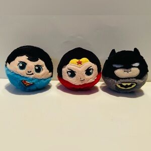 Ty Beanie Bouncers DC Comics Set-Includes: Batman, Wonder Woman & Superman (NWT)